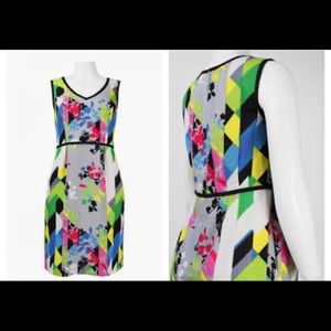 Nine West Multicolor Linen Dress Sz: 10